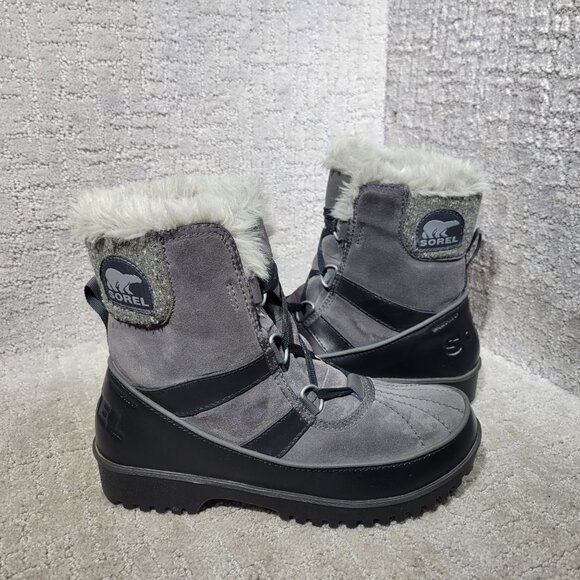 Sorel Tivoli II Women's Size US 6.5 Gray Faux Fur Waterproof Boots LL5312-089. - Picture 6 of 12